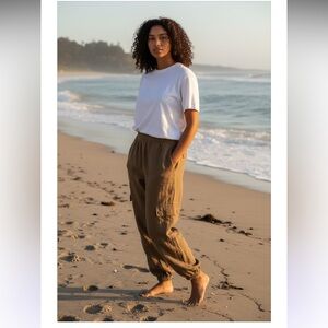 Cloth & Stone Men's Light Brown Cargo Pants